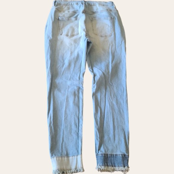 Fashion Nova Colorblock Denim Plus Size 14 Skinny Patchwork Jean - Picture 4 of 6